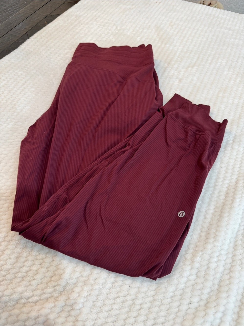 lululemon Athletica Ribbed Wine Leggings